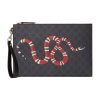 구찌 베스트리에 킹스네이크 파우치 블랙 473904-GZN1N-1058 #30.5*1.5*21cm