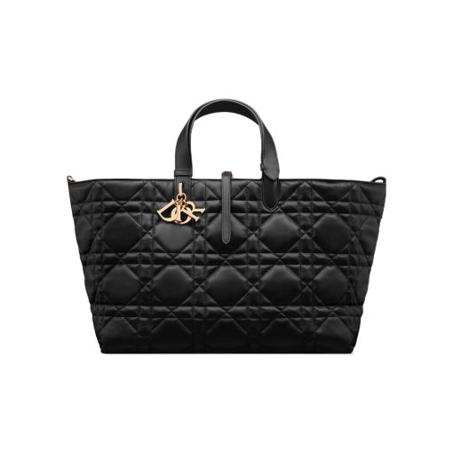 디올 미디움 뚜주흐 백 매크로까나쥬 카프스킨 블랙 M2821OSHJ-M900 #22.5*13*14.5cm