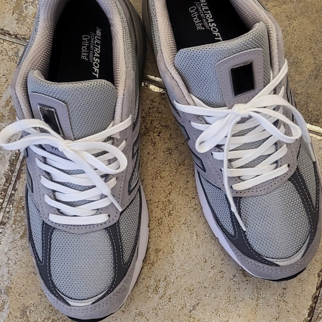 뉴발란스 990v5 메이드 인 USA 그레이 - 6E XX와이드 M990GL5 photo review
